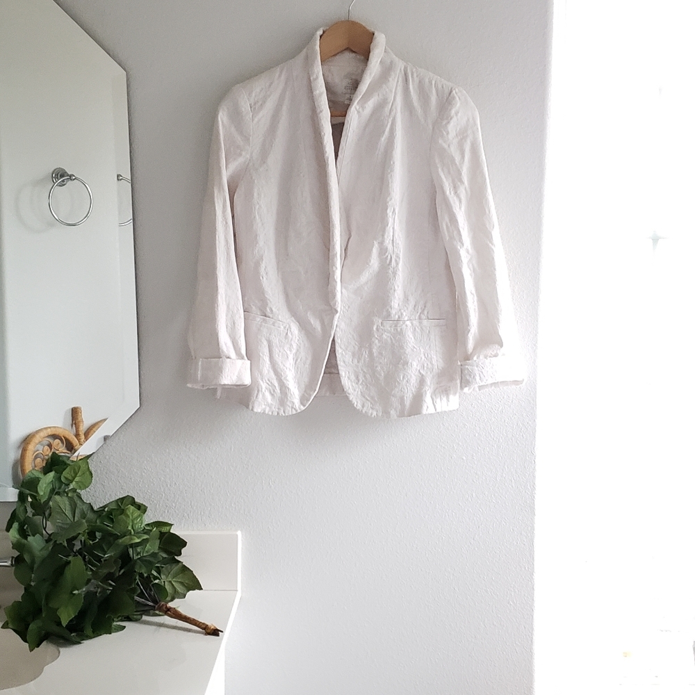 LC Lauren Conrad Off White Imprint Blazer Size 6